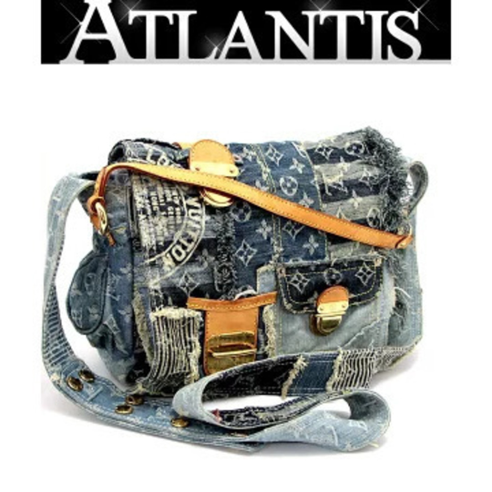 Louis Vuitton Posty Shoulder Bag Messenger Monogram Denim